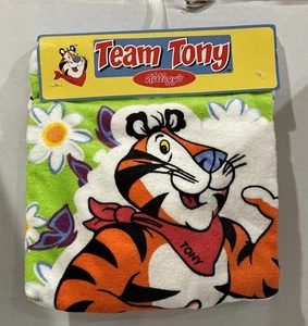 Vintage Kellogg’s Team Tony Teka Badetuch Waschlappen Set Tony the Tiger Neu aus altem Lagerbestand 90er - Bild 1 von 9