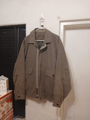 Chaqueta de Colección Selva Lluviosa Para Hombres Talla Grande Cuello Plumón de Ganso Verde Oliva Tareas Bombardero Foto 1 de 4