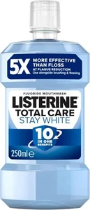 Listerine Total Care Stay White Mouthwash (250ml), 10-in-1 Benefit Mouthwash fo - Picture 1 of 7
