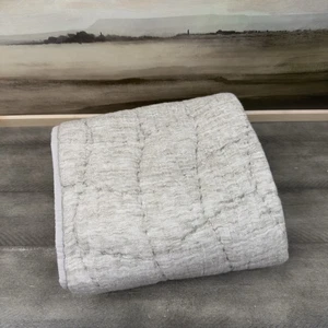 Pottery Barn (1) Cloud Linen Quilted Pillow Sham King Café Au Lait Washed Lesen - Bild 1 von 8