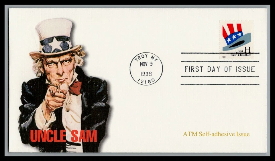 US FDC # 3269 "H" Rate Fleetwood ATM Self Adheasive  1998, 9c947 - Image 1 of 1