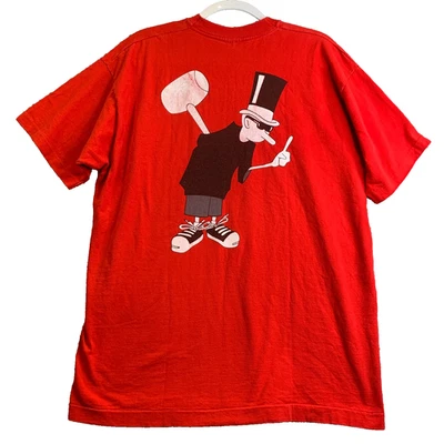 Camiseta De Colección Años 90 Bomb Factory Hip Hop Para Hombres XL Ropa de Calle Puntada Única Roja Foto 1 de 4