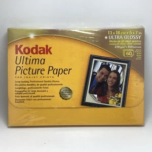 Kodak Ultima Picture Paper Ultra Glossy 60 Sheets 5 x 7 in. - SEALED - Picture 1 of 3