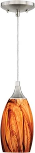 Vaxcel Lighting P0178 Milano 1 Light Mini Pendant - Nickel - Picture 1 of 10