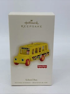 New 2009 Hallmark Fisher Price School Bus Keepsake Ornament Christmas Holiday - Picture 1 of 14