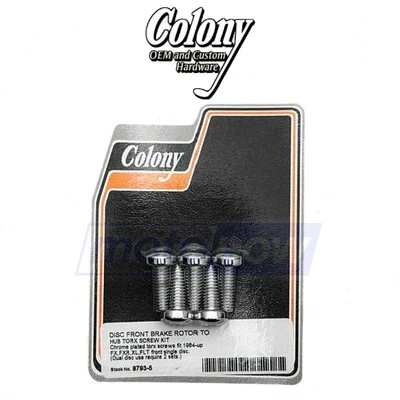 Colony Brake Rotor Hardware Kit for 2018-2020 Harley Davidson FXFBS Fat Bob hf Foto 1 de 4