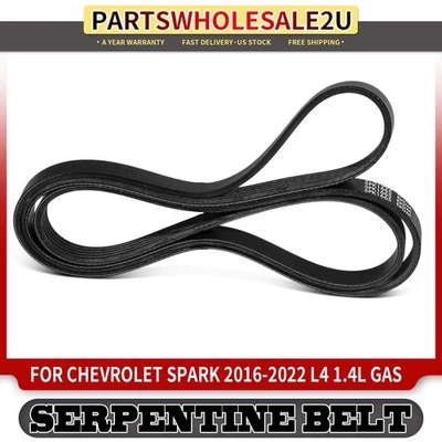 65.55" New Serpentine Belt for Chevrolet Spark 2016 2017 2018-2022 L4 1.4L GAS - Image 1 of 4