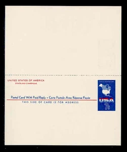 UY19 - MINT UNFOLDED MESSAGE-REPLY CARD - Picture 1 of 2