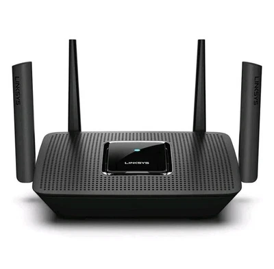 Router WiFi de malla negra LINKSYS AC2200 Tri-Band MU-MIMO Max-Stream Advanced Foto 1 de 4