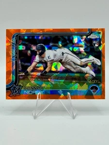 2025 Topps Chrome Sapphire Connor Norby RC Image Variation Orange /25 #199 SP - Bild 1 von 2
