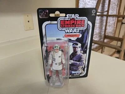 Figura Hasbro Soldado Rebelde Hoth 40 Aniversario Serie Negra 6" Star Wars Nueva Foto 1 de 4