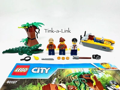 LEGO 60157 Jungle Starter City Set Complete with Manual Boat Alligator - Image 1 of 4