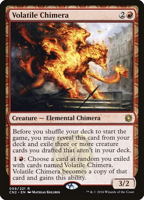 Volatile Chimera Regular - Conspiracy: Take The Crown MTG-LP - Image 1 of 1