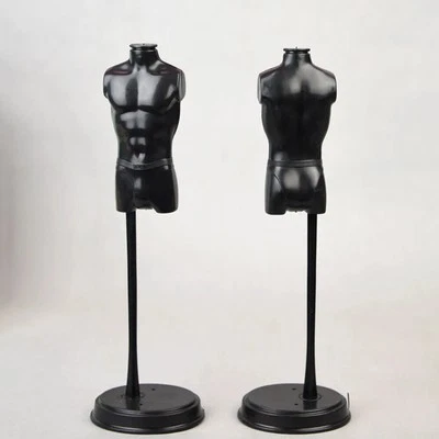 2pcs 1:6 Mini Male Torso Body Tailor Dollhouse Mannequin Clothing Display Model - Image 1 of 4