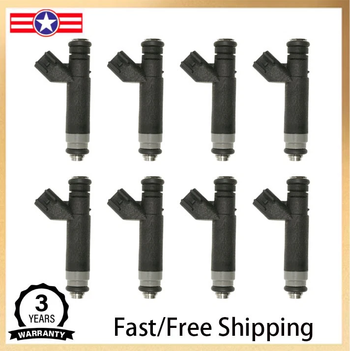 Juego de 8 inyectores de combustible para Cadillac SRX STS XLR 4,6 L V8 FJ719 12580645 EE. UU. Foto 1 de 4