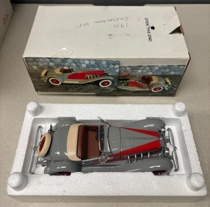 Danbury Mint 1935 Duesenberg SSJ Speedster 1:24 Scale Die-cast W/Box Gray Red - Picture 1 of 2