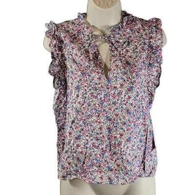 Blusa para mujer BB Dakota con estampado floral, multicolor, talla S, nueva con etiquetas  Foto 1 de 4