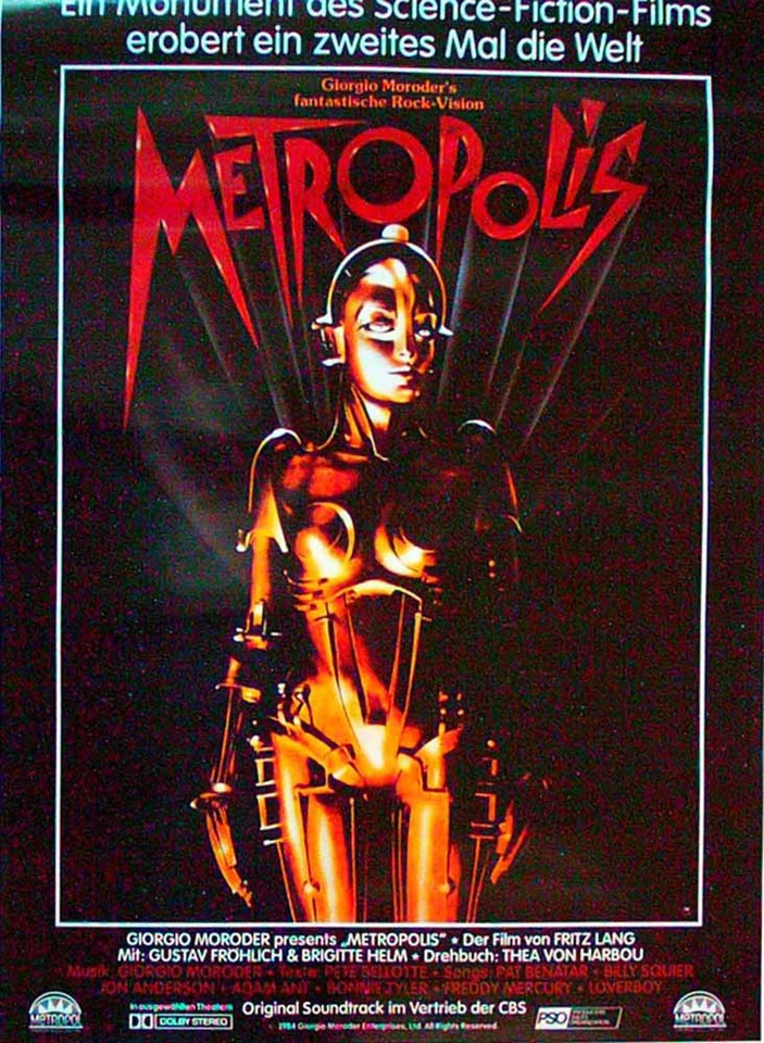 Metropolis - Giorgio Moroder - Filmposter 37x53cm gerollt - Bild 1 von 1