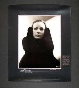1985 Poster Greta Garbo Edward Steichen Black Box Collotype Print Chicago - Picture 1 of 1