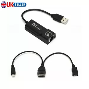 For Amazon Fire Stick 4K TV LAN Ethernet Connector+OTG USB Cable Adapter UK uk - Picture 1 of 12