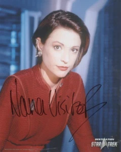 Nana Visitor 10x8 signed in black DST Official Picture - Bild 1 von 1