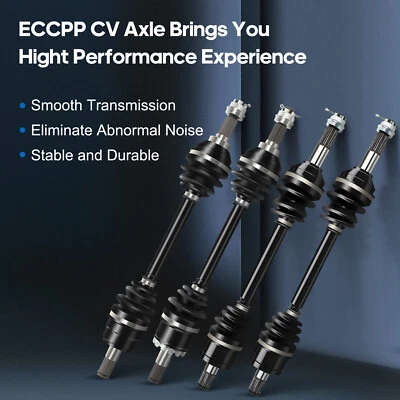 Juego de ejes ECCPP CV para Kawasaki Brute Force 650 2006-2013 delanteros y traseros Foto 1 de 4