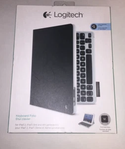 Logitech Keyboard Folio Apple iPad 2, iPad 3rd & 4th Gen Bluetooth New Open Box - Picture 1 of 6