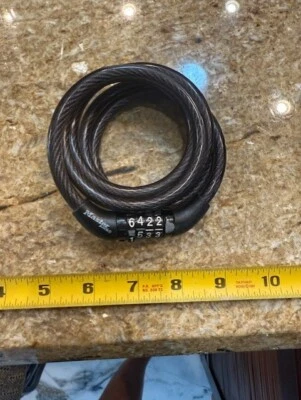 bicycle lock master lock rope chain combination - Image 1 of 2