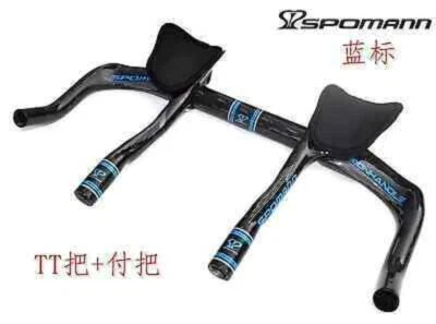 Manillar de fibra de carbono con reposabiés para bicicleta TT manillar para bicicleta de carretera 31,8 mm Foto 1 de 4