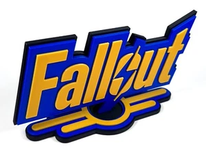 Fall Out 3D Printed Freestanding Logo - Picture 1 of 6