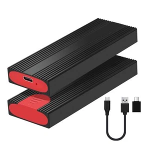 für NGFF, NVMe SSD Multiprotokoll-Festplattengehäuse USB3.1 Gen 2 Typ Hot Q5 - Photo 1/15