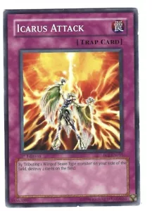 Icarus Attack x1 2/10 DM+ Yu-GI-Oh! Enemy of Justice 1st Edition EOJ-055 01 - Picture 1 of 2