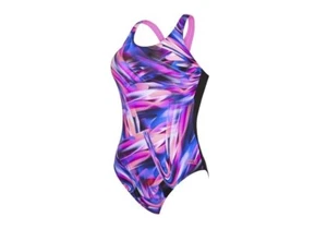 Traje de baño para mujer Zoggs Enpower Actionback multi negro talla UK 8/32" - Imagen 1 de 3