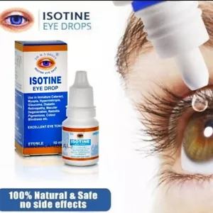 Isotine Eye Drop Care Glaucoma Best for Eye Problem Cataract - 10 ml Free Ship - Picture 1 of 8