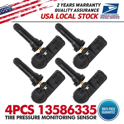 4PCS Tire Pressure Monitoring Sensor For 2007-2009 Saturn Aura TPMS 13586335 - Image 1 of 4
