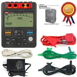 A● UNI-T UT513A Insulation Resistance Tester Megohmmeter Voltmeter 5000V 1000GΩ - Imagen 1 de 4