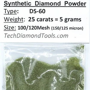 Polvo de diamante TechDiamondTools 100 arena 150-125 micras, 25 quilates = 5 gramos - Imagen 1 de 4