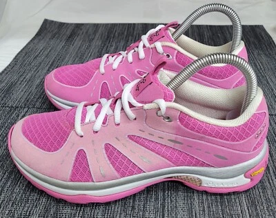 Zapato Abeo Aero Vibram Suela Alcor Rosa Blanco Para Mujer Atlético Correr Caminar Talla 6.5  Foto 1 de 4