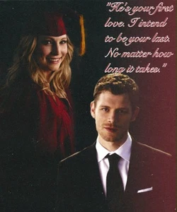 The Vampire Diaries - he's your first love... hierro sobre transferencia 5x6 1/2 - Imagen 1 de 1