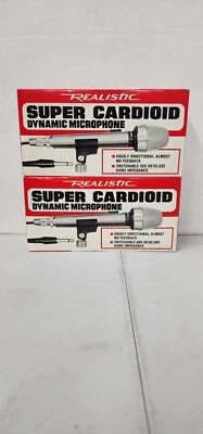 Vintage Realistic Super Cardioid Dynamic Microphone Model 33-992A Brand New  - Image 1 of 3