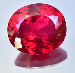 74.70 Ct Natural Mozambique Blood Red Ruby Certified Stunning Oval Cut Gemstone - Picture 1 of 7