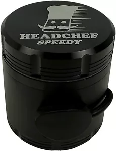 Headchef Speedy 50 mm, 4-teiliger Schleifer, Metallkraut und Schleifer mit Siebkratzer - Bild 1 von 6