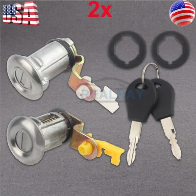 For Nissan Pickup Door Lock Set W/Key Left Right 80600-01G25 80601-01G25 - Image 1 of 4