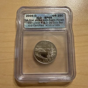 2005-D OR Oregon State Quarter MS Satin Finish - ICG SP69 - Picture 1 of 4
