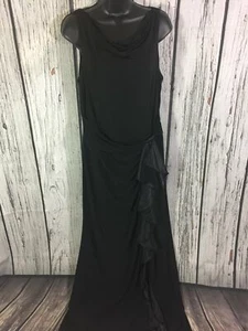 Women’s (14) BETSY ADAM Long Dress Black - Picture 1 of 3