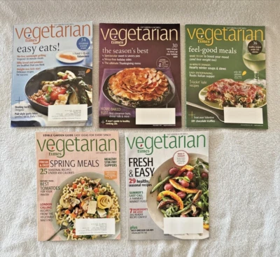 (5) Vegetarian Times Magazine 2011 & 2012 Jan/Feb Mar Apr Sept Nov Recipe Cook - Image 1 of 4