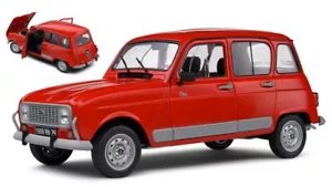 Model Car Scale 1:12 solido Renault R4 Gtl Red diecast vehicles road - Picture 1 of 1