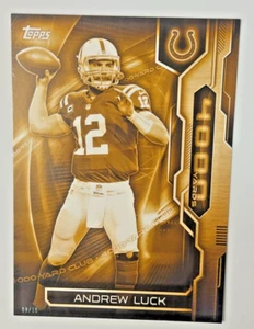 2015 Topps 4000 Club ANDREW LUCK Jumbo 5x7 Gold 08/10 SSP #4KYC-AL Colts - Picture 1 of 2