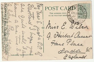1907 GK & ARDRISHAIG PACKET COLUMBA CODE B PPC GLEN CALADH TIGNABRUIACH ARGYLL - Picture 1 of 3