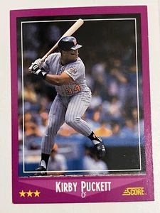 1988 Score Baseball Card Kirby Puckett Twins 24 Of 660 - Picture 1 of 5